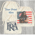 Custom Printed Drawstring Cotton Bag 12"x14"